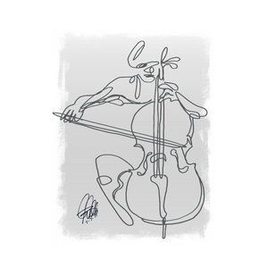 Cello Player Classical Music Poster Print Wall Art 11x17